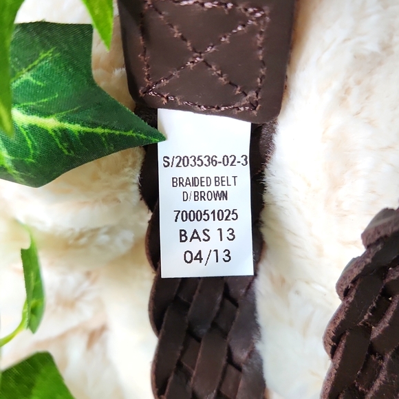 GAP Boys Faux Leather Brown Braided Children's Belt ~ NWOT - Picture 3 of 4
